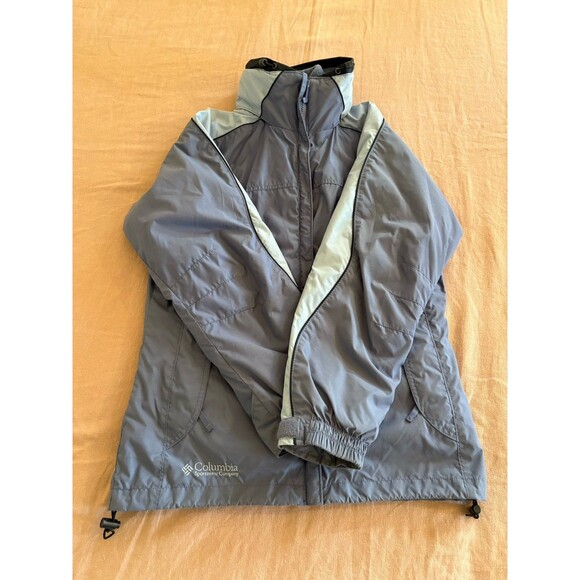 Columbia 3-In-1 Interchange Core Jacket Womens S Blue Sky Blue Vintage Ski Coat - Picture 2 of 16